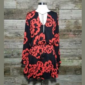 For love lemons Short Dress Black/Red L